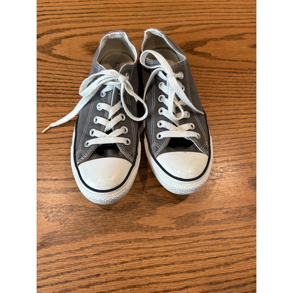 Converse Chuck Taylor All Star Low Top Charcoal Gray Canvas Sneakers 1J794